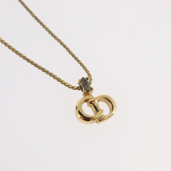 Christian Dior Necklace metal Two set Gold Auth ka3708