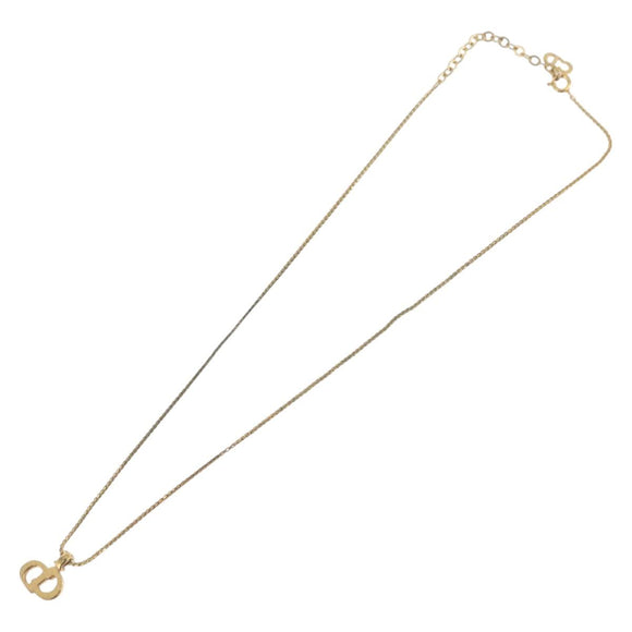 Christian Dior Necklace metal Two set Gold Auth ka3708