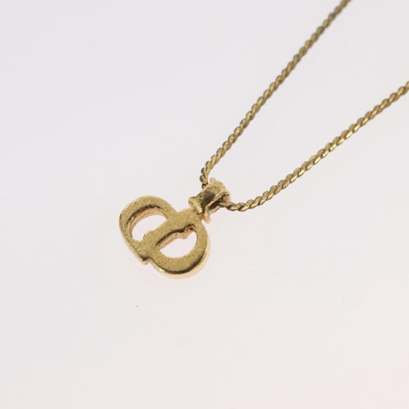 Christian Dior Necklace metal Two set Gold Auth ka3708