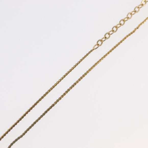 Christian Dior Necklace metal Two set Gold Auth ka3708