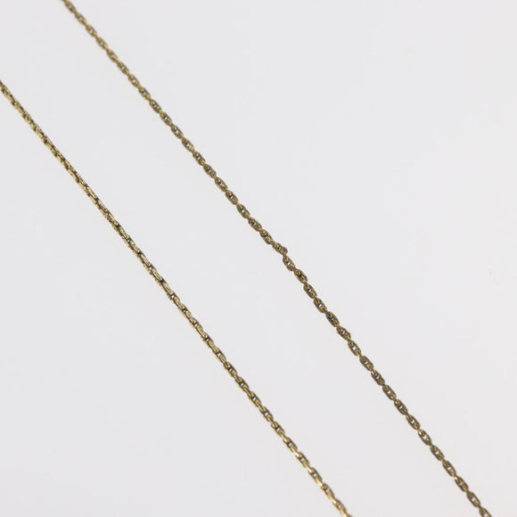 Christian Dior Necklace metal Two set Gold Auth ka3708