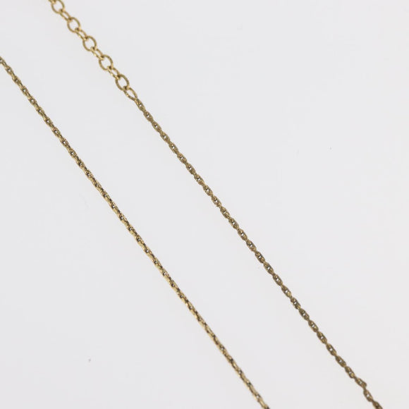 Christian Dior Necklace metal Two set Gold Auth ka3708