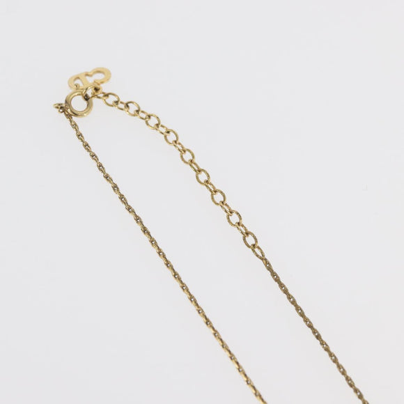 Christian Dior Necklace metal Two set Gold Auth ka3708