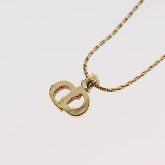 Christian Dior Necklace metal Two set Gold Auth ka3708