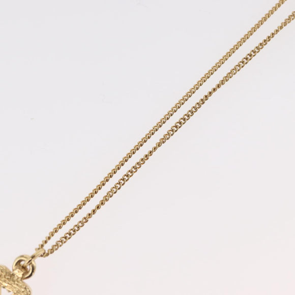 Christian Dior Necklace metal Two set Gold Auth ka3709