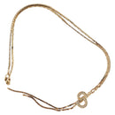 Christian Dior Necklace metal Two set Gold Auth ka3709-15