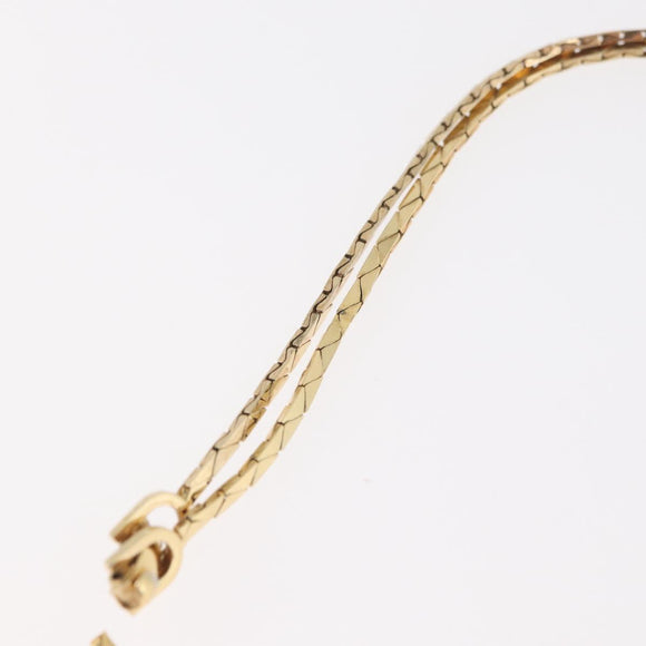 Christian Dior Necklace metal Two set Gold Auth ka3709