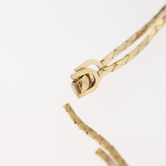 Christian Dior Necklace metal Two set Gold Auth ka3709