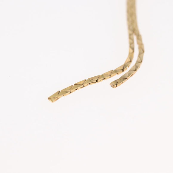 Christian Dior Necklace metal Two set Gold Auth ka3709