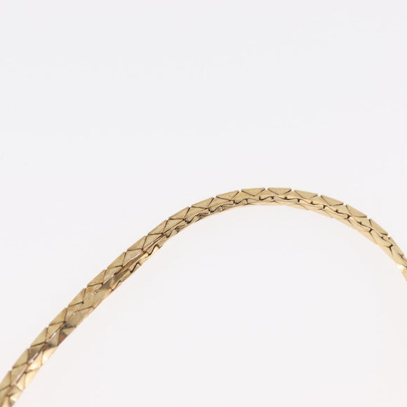 Christian Dior Necklace metal Two set Gold Auth ka3709