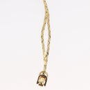 Christian Dior Necklace metal Two set Gold Auth ka3709-28