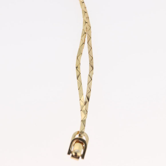 Christian Dior Necklace metal Two set Gold Auth ka3709