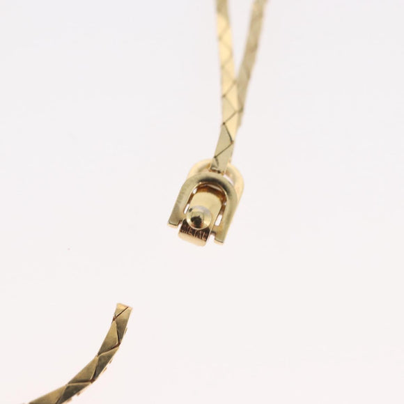Christian Dior Necklace metal Two set Gold Auth ka3709