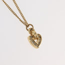 Christian Dior Necklace metal Two set Gold Auth ka3709-3