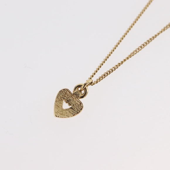 Christian Dior Necklace metal Two set Gold Auth ka3709