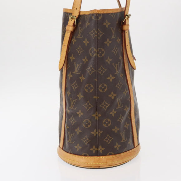 LOUIS VUITTON Monogram Bucket GM Shoulder Bag M42236 LV Auth ka371