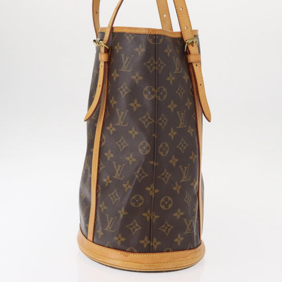 LOUIS VUITTON Monogram Bucket GM Shoulder Bag M42236 LV Auth ka371