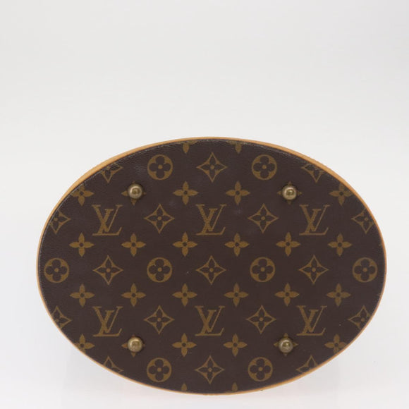 LOUIS VUITTON Monogram Bucket GM Shoulder Bag M42236 LV Auth ka371