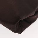 PRADA Tote Bag Satin Brown Gold Auth ka3712-9