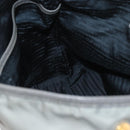 PRADA Tote Bag Nylon Gray Gold Auth ka3714A-19