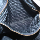 PRADA Tote Bag Nylon Gray Gold Auth ka3714A-21
