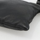 PRADA Shoulder Bag Leather Black Silver Auth ka3716-8