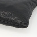 PRADA Shoulder Bag Leather Black Silver Auth ka3716-16