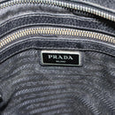 PRADA Shoulder Bag Leather Black Silver Auth ka3716-19