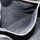 PRADA Shoulder Bag Leather Black Silver Auth ka3716-23