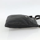 PRADA Shoulder Bag Leather Black Silver Auth ka3716-4