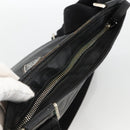 PRADA Shoulder Bag Leather Black Silver Auth ka3716-6
