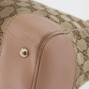 GUCCI GG Canvas Tote Bag Beige Gold 257061 Auth ka3717-15