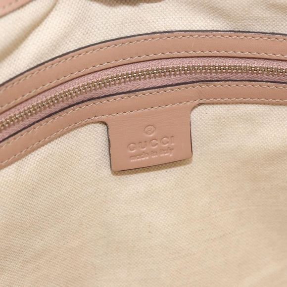 GUCCI GG Canvas Tote Bag Beige Gold 257061 Auth ka3717