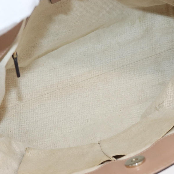 GUCCI GG Canvas Tote Bag Beige Gold 257061 Auth ka3717