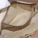 GUCCI GG Canvas Tote Bag Beige Gold 257061 Auth ka3717-10
