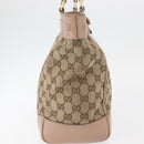 GUCCI GG Canvas Tote Bag Beige Gold 257061 Auth ka3717-4