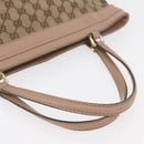 GUCCI GG Canvas Tote Bag Beige Gold 257061 Auth ka3717-7