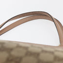 GUCCI GG Canvas Tote Bag Beige Gold 257061 Auth ka3717-14