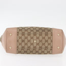GUCCI GG Canvas Tote Bag Beige Gold 257061 Auth ka3717-5
