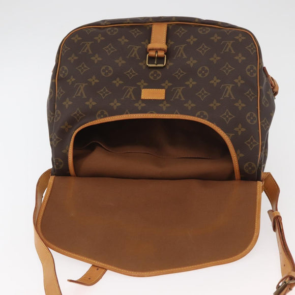 LOUIS VUITTON Monogram Saumur 35 Shoulder Bag M42254 LV Auth ka3718