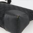 GUCCI GG Canvas Shoulder Bag Black Silver 114273 Auth ka3721-15