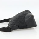 GUCCI GG Canvas Shoulder Bag Black Silver 114273 Auth ka3721-3