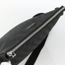 GUCCI GG Canvas Shoulder Bag Black Silver 114273 Auth ka3721-6