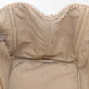 PRADA Canapa MM Hand Bag Canvas Beige Gold Auth ka3723A-18
