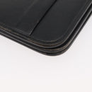 Christian Dior Shoulder Bag Leather Black Gold Auth ka3727-9