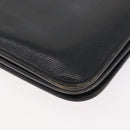 Christian Dior Shoulder Bag Leather Black Gold Auth ka3727-16
