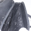 Christian Dior Shoulder Bag Leather Black Gold Auth ka3727-18