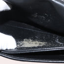 Christian Dior Shoulder Bag Leather Black Gold Auth ka3727-12