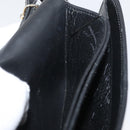 Christian Dior Shoulder Bag Leather Black Gold Auth ka3727-20