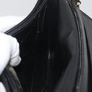 Christian Dior Shoulder Bag Leather Black Gold Auth ka3727-21